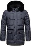 STONE HARBOUR Herren Winterjacke warme Steppjacke mit Kapuze und abnehmbarem
