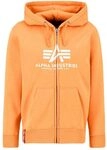 Alpha Industries Basic Zip PP Hoodie f&uuml;r Herren Tangerine