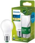 Philips LED Classic ultraeffiziente E27 Lampe (60 W), matte LED Lampe mit warmwei&szlig;em