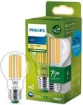 Philips LED Classic ultraeffiziente E27 Lampe (75 W), LED Lampe mit warmwei&szlig;em