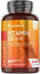 Vitamin D3 2000 I.E. - 400 vegetarische Tabletten - 1 + Jahr Vorrat - 1 Tablette alle