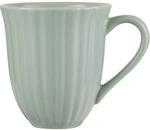 IB Laursen Kaffeebecher, Tasse MYNTE Green Tea gr&uuml;n f&uuml;r 300ml H. 10cm Steingut