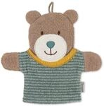 Sterntaler Spiel-Waschhandschuh B&auml;r Ben, Gr&ouml;&szlig;e: 22 x 24 cm, Mittelgr&uuml;n