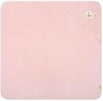 Steiff Badetuch mit Kapuze rosa Silver Pink, flauschig-weicher Frottee trocknet...
