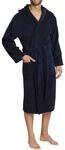 Schiesser Herren mit Kapuze Bademantel, Blau (815-navy), XL EU