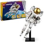 LEGO Creator 3in1 Astronaut im Weltraum Spielzeug, Modellbausatz mit Hund und