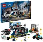LEGO City Polizeitruck mit Labor, Polizei-Set mit Quad und LKW-Spielzeug f&uuml;r...
