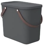 Rotho Albula Aufbewahrungsbox mit Deckel 25l | Praktische Box mit Henkel |...