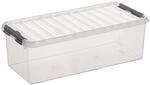 Sunware Aufbewahrungsbox Q-Line 9,5L transparent 48,5 x 19 x 14,7 cm Boxen, K&ouml;rbchen