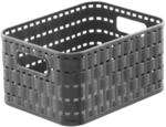 Rotho Country Aufbewahrungskorb 2l in Rattan-Optik, Kunststoff (PP) BPA-frei,