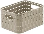 Rotho Country Aufbewahrungskorb 2l in Rattan-Optik, Kunststoff (PP) BPA-frei,