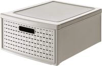 Rotho Country Schubladen Organizer 19,2 L Schubladenbox gro&szlig; Cappuccino | B&uuml;ro
