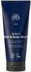 Urtekram - Men's 2-in-1 Haar & K&ouml;rperseife - Mit Ginsengextrakt & Bio-Weidekohle -