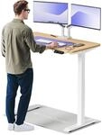 Desktronic Homeone H&ouml;henverstellbarer Schreibtisch 120 &times; 60 cm &ndash; Elektrischer