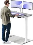 Desktronic Homeone H&ouml;henverstellbarer Schreibtisch 120 &times; 60 cm &ndash; Elektrischer