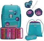 SCOUT Schulranzen Basic Genius Set 4-teilig Dreamworld t&uuml;rkis