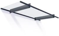 Canopia by Palram Vordach f&uuml;r Haust&uuml;r Nancy 2050 Pultvordach 205 x 94 cm Grau