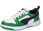 Puma Unisex Kinder Rebound V6 Lo Jr Turnschuhe, Puma White Puma Black Archive Green,