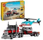 LEGO Creator 3in1 Flatbed Truck with Helicopter Toy to Propeller Plane and Fuel