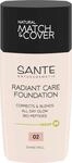 SANTE Naturkosmetik Radiant Care Foundation 02 Rose Linen, vegane Foundation mit