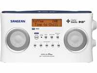 Sangean DPR25 Tragbares Digital-Radio (LCD-Display, DAB+, FM-RDS, LED) schwarz