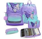Belmil Premium Compact Plus ergonomisches Schulranzen Set 5 - teilig, AGR, Brustgurt,