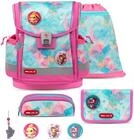 Belmil Classy Plus Schulranzen Set 5-teilig mit Brustgurt (405-78/AG/S) (Aqua Rose)