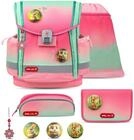 Belmil Classy Plus Schulranzen Set 5-teilig mit Brustgurt (405-78/AG/S) (Mint Rose