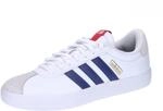 adidas Herren VL COURT SHOES, Cloud white/DARK BLUE/better scarlet, 42 EU