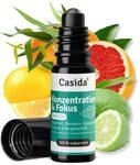Casida Konzentration & Fokus Roll-on - Duft&ouml;l, Aroma&ouml;l, &Auml;therisches &Ouml;l f&uuml;r die