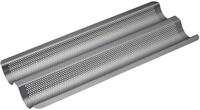 MasterClass Crusty Bake Perforiertes Baguette-Backblech mit PTFE-, PFOA- und