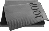 Joop! Wohndecke Touch Baumwollmischung anthrazit/schwarz Gr&ouml;&szlig;e 220x240 cm