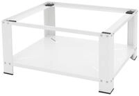 ML-Design Waschmaschinen Untergestell mit Ablage 63x54 cm Stahl Wei&szlig; bis 150kg,