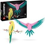 LEGO Art Die Fauna Kollektion &ndash; Aras, Wandbild mit Tiermotiv f&uuml;rs Wohnzimmer...