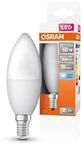Osram LED Star Classic B60 LED Lampe f&uuml;r E14 Sockel, Kerzenform, matte Optik, 806