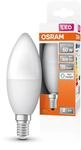 Osram LED Star Classic B60 LED Lampe f&uuml;r E14 Sockel, Kerzenform, matte Optik, 806