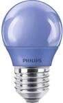 Philips LED E27 Partylampe, 3.1 W, Partylicht, Tropfenform, blau