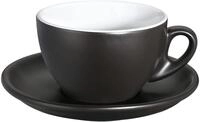 cilio Cappuccinotasse Matt ROMA Porzellantasse mit Untertasse