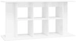 vidaXL Aquariumst&auml;nder Hochglanz-Wei&szlig; 120x40x60 cm Holzwerkstoff, 833593