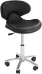 Physa Arbeitsstuhl, schwarz, h&ouml;henverstellbar 45&ndash;59 cm | Mit R&uuml;ckenlehne,