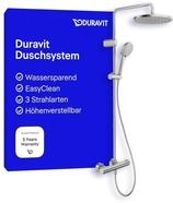 Duravit Duschsystem, wassersparendes Shower System, Duschkopf mit 3 Strahlarten