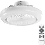 Noaton&reg; Polaris 11045W Deckenventilator mit Beleuchtung, Wei&szlig;, LED Dimmbar 41W, 3
