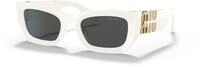 Miu Miu Sonnenbrillen SMU 09WS White/Dark Grey 53/22/135 Damen