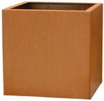 VIVANNO Blumenk&uuml;bel Pflanzk&uuml;bel K&uuml;bel aus Cortenstahl Metall Block, Rostbraun
