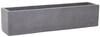 VIVANNO Blumenkasten Balkonkasten Pflanzkasten Beton grau FLOBO - 18x80x18 cm