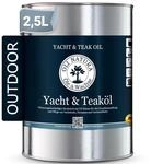 OLI-NATURA Yacht & Teak&ouml;l - Holz&ouml;l f&uuml;r Au&szlig;en - 2,5 Liter, Natur - Premium Lein&ouml;l