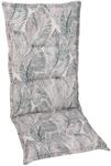 GO-DE 20354-01 Sesselauflage, hoch, circa 120 x 50 x 8 cm, anthrazit / grau / rot