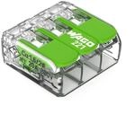 WAGO Green Range Klemme 3-Leiter I bis 4mm&sup2; I Verbindungsklemme 3 Leiter mit Hebeln