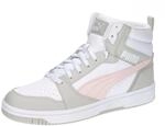 PUMA Unisex Rebound V6 Turnschuhe, Puma White Frosty Pink Sedate Gray, 37.5 EU