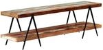 vidaXL TV Schrank mit 2 Regalen Handgefertig Lowboard Fernsehtisch...